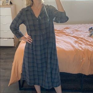 Super cozy flannel dress